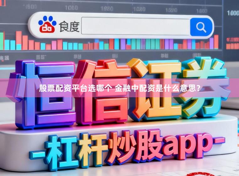 股票配资平台选哪个 金融中配资是什么意思？